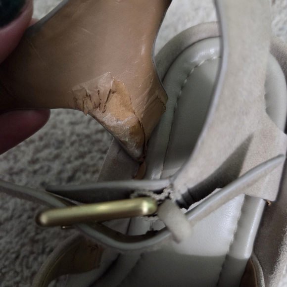 Calvin Klein Taupe Wedge Sandals - Picture 6 of 6